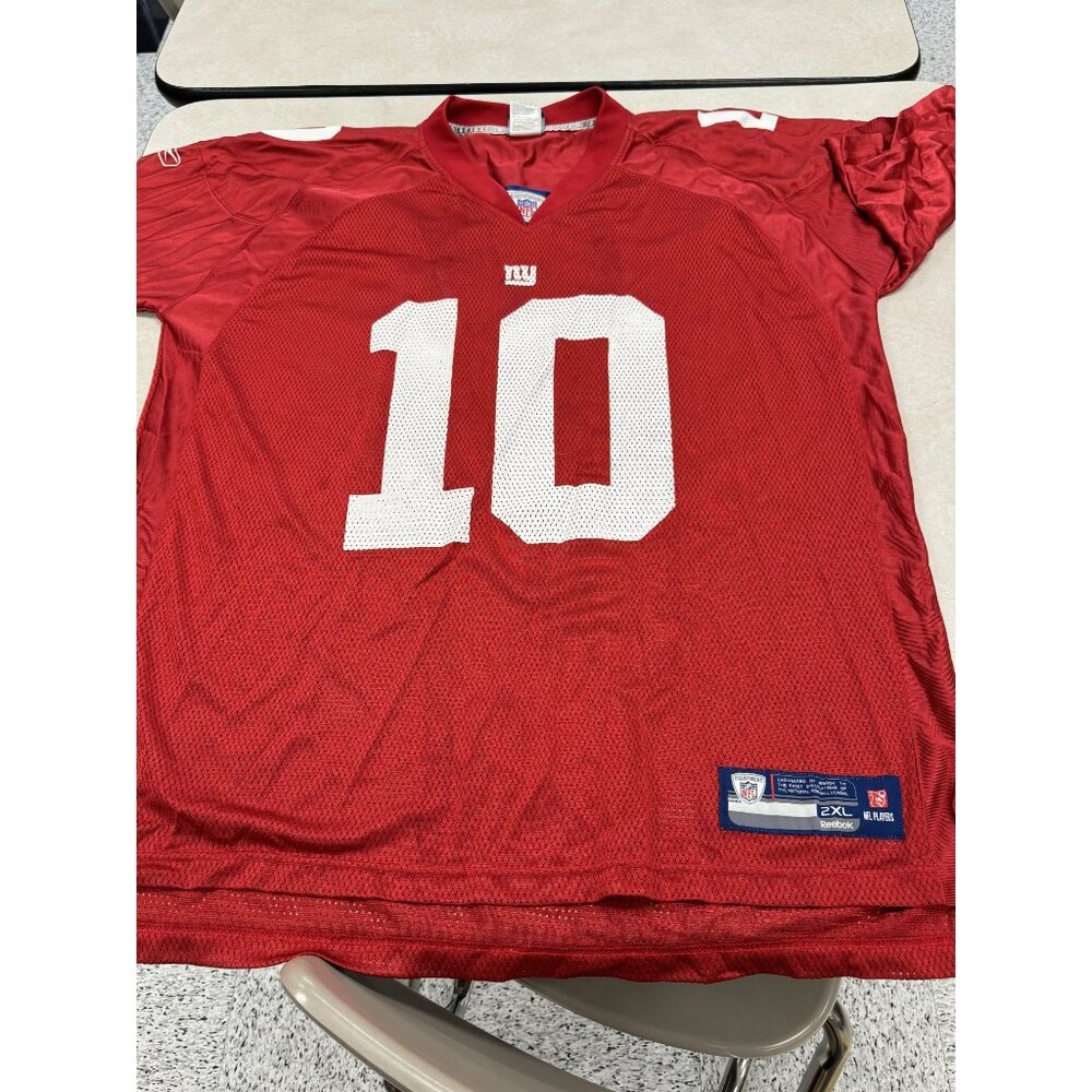 Reebok NFL New York Giants Eli Manning No. 10 Red Jersey 2XL